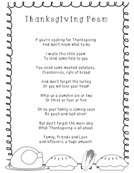 Preview of Thanksgiving Poem