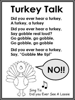 Thanksgiving Poems to Familiar Nursery Rhymes ~ Fun Literacy Activities