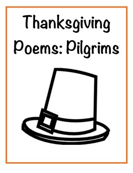 Preview of Thanksgiving Poems: Pilgrims