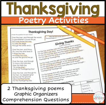 Preview of Thanksgiving Poems and Poetry Activities