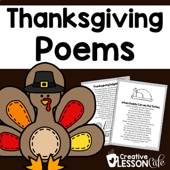 Preview of Thanksgiving Poems for First and Second Grade | Fall Reading Fluency Activities