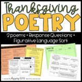 Thanksgiving Poetry and Figurative Language Sort