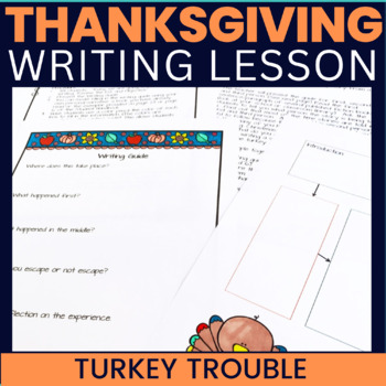 Preview of Thanksgiving Writing Activity - Turkey Trouble