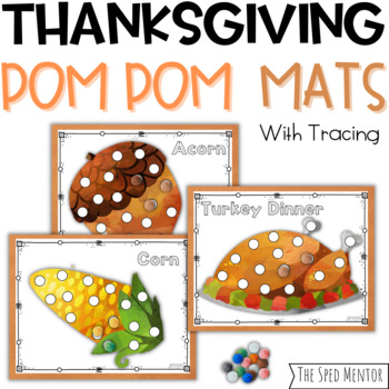 Preview of Thanksgiving Pom Pom Mats