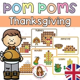 Thanksgiving Pom Poms. Fine motor. November