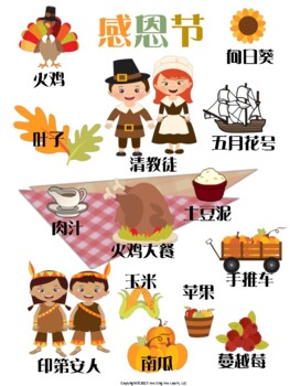 Preview of Thanksgiving Poster Simplify 感恩节海报