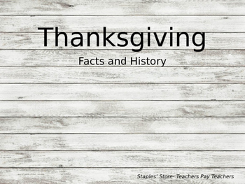 Preview of Thanksgiving PowerPoint