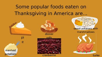 Preview of Thanksgiving PowerPoint Activities for ELL