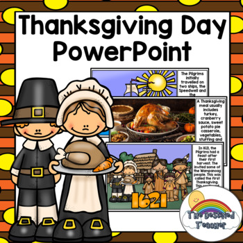 Preview of Thanksgiving PowerPoint | First Thanksgiving Day PowerPoint | Distance Learning