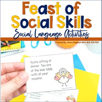 Preview of Thanksgiving Pragmatics: Holiday Social Skills for Speech Therapy