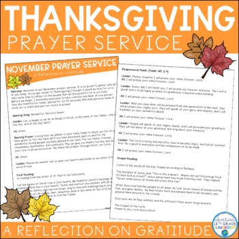 Preview of Thanksgiving Prayer Service