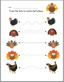 Thanksgiving Pre Writing Printable Worksheets by Learning with Ms Pam