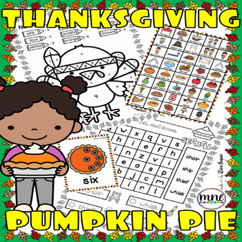 Preview of Thanksgiving Balanced Literacy And Math Centers No-Prep Worksheets Pack