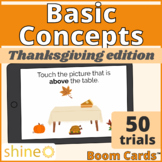 Thanksgiving Prepositions, Fall Positions Concepts, Above,