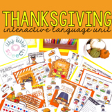 Thanksgiving Preschool Language Unit for Speech Therapy (+