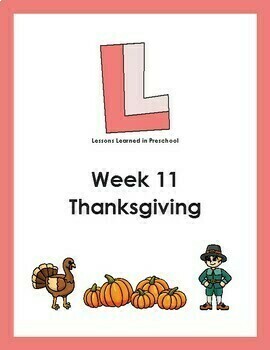 Preview of Thanksgiving Preschool Lesson Plan
