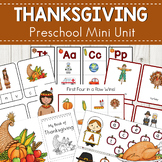 Thanksgiving Preschool Math and Literacy Centers