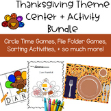 Thanksgiving Preschool Pre-K Bundle Circle Time Centers