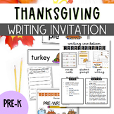 Thanksgiving Preschool Writing Invitations for the Writing Center