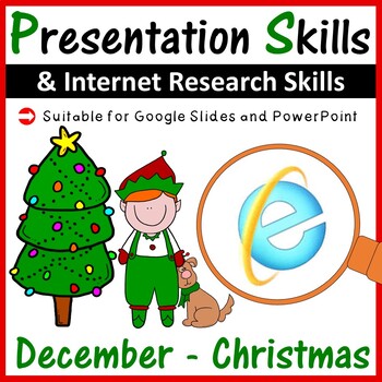 Preview of Christmas Technology Projects - Presentation & Internet Research Skills