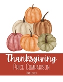 Thanksgiving Price Comparison