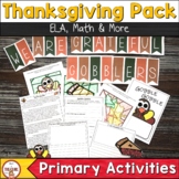 Thanksgiving Primary Activities and Bulletin Board Pack | 