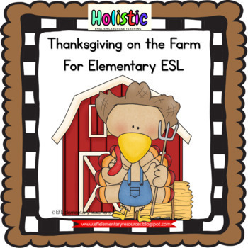 Preview of Thanksgiving Printable Book for ESL