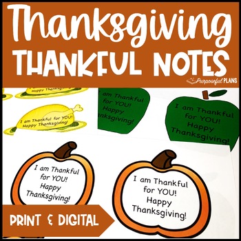 Preview of Thanksgiving Narrative Writing Prompts & Thankful Note Card - November Activity