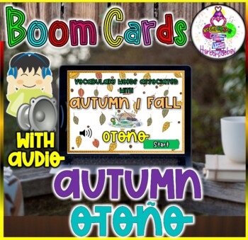 Preview of Spanish Autumn Vocabulary Words | BOOM Cards