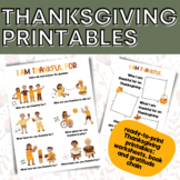 Thanksgiving Printables - Thanksgiving Booklet, Gratitude 