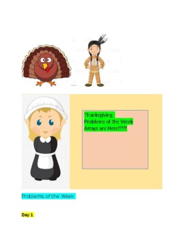 Preview of Thanksgiving Problems of the Week/Arrays