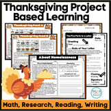 Thanksgiving Project Based Learning, Thanksgiving Writing 