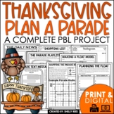 Thanksgiving Project PBL | Thanksgiving Writing & Math | Balloons over Broadway