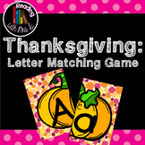 Thanksgiving Pumpkin Letter Match Cards