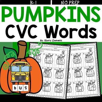Preview of Thanksgiving | Pumpkins CVC Words | Worksheets | Fall | Write the Word
