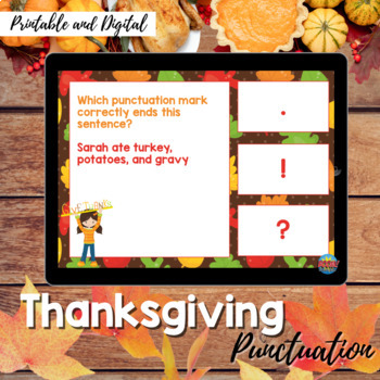 Preview of Thanksgiving ELA Activities | Thanksgiving Grammar Worksheets 3rd Grade