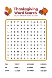 Thanksgiving Puzzle /Crosswords/Wordsearch Activity Printa