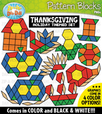 Thanksgiving Puzzle Pattern Blocks Clipart {Zip-A-Dee-Doo-