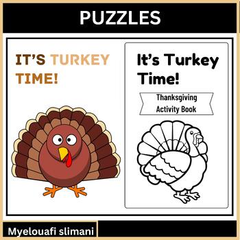 Preview of Thanksgiving Puzzles - 1st and 2nd Grade Activity Book