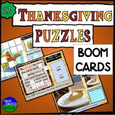 Thanksgiving Puzzles Boom Cards
