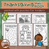 Thanksgiving Puzzles Mini-Book for Kinders