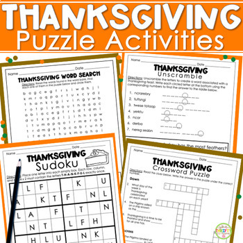 Thanksgiving Activity Book for Adults: Jumbo Autumn Holiday Games and  Puzzles including Sudoku, Crossword, Word Scramble, Mazes, Cryptogram, and  Coloring Pages; Great Gift for Fall Family Fun: Pond Books, Morrow:  9798356848896: :