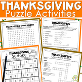 Thanksgiving Puzzles | November Word Search & Crossword Puzzle