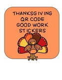 Thanksgiving QR Code Labels - Good Job Stickers