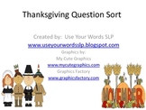 Thanksgiving Question Sort