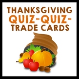 Thanksgiving Quiz Quiz Trade Cards {Set of 24}