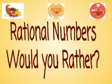 Thanksgiving Rational Numbers "Would You Rather?"
