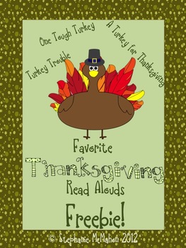 Preview of Thanksgiving Read Alouds Freebie Pack- Turkey books! PDF and matching PowerPoint