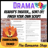 Thanksgiving Reader's Theater One Page Scripts for Middle 