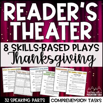 Preview of Thanksgiving Reader’s Theater Scripts for Practicing Reading Fluency